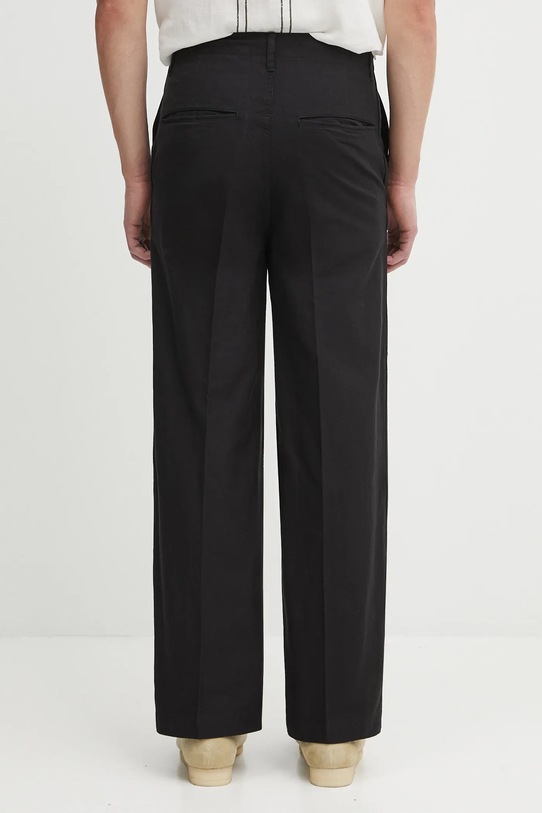 Odzież Visvim spodnie bawełniane ex wide chino pants 125105008008 czarny