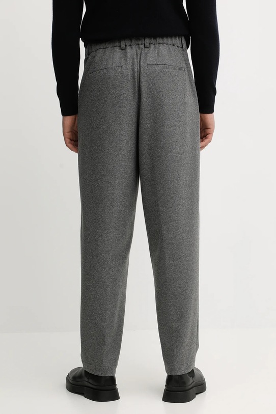 Odzież BOSS spodnie z domieszką wełny 50551541 szary
