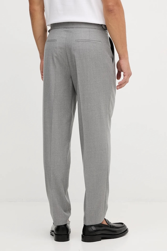 Odzież BOSS spodnie wełniane 50551829 szary