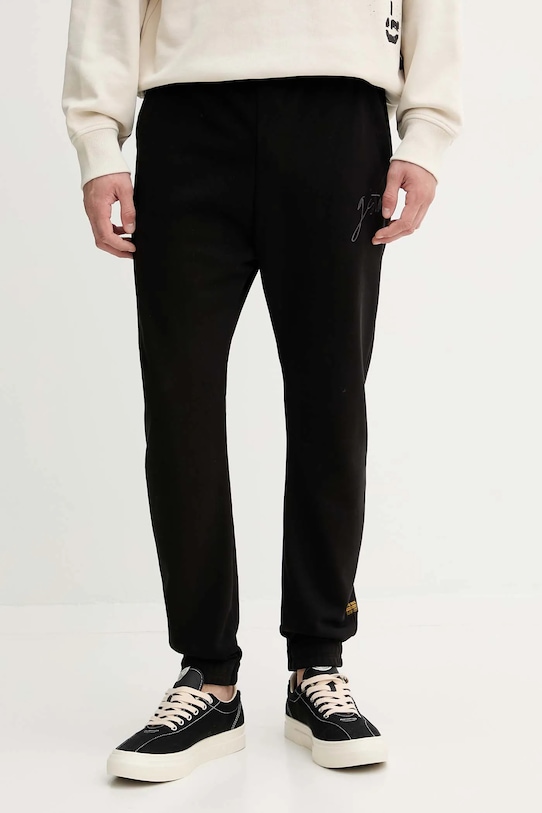 Спортен панталон G-Star 0 трикотаж черен D27153.D566