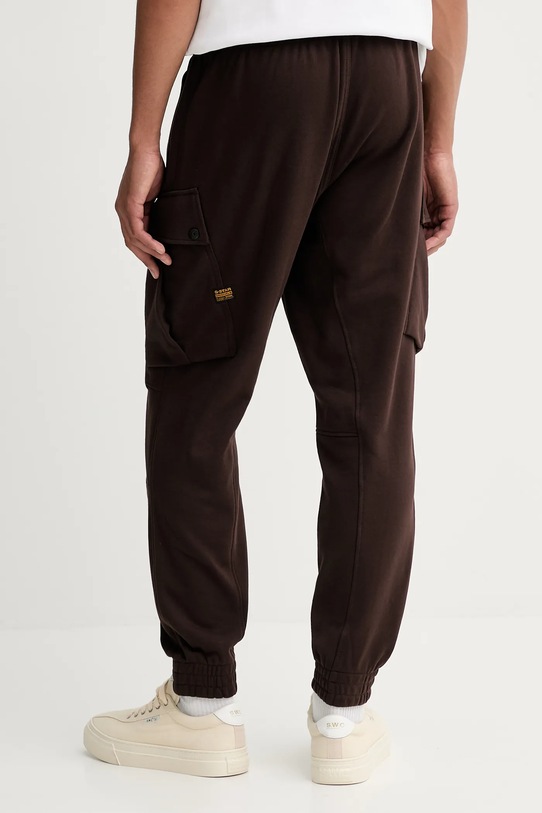 Odzież G-Star spodnie dresowe bawełniane 0 D27154.E209 brązowy