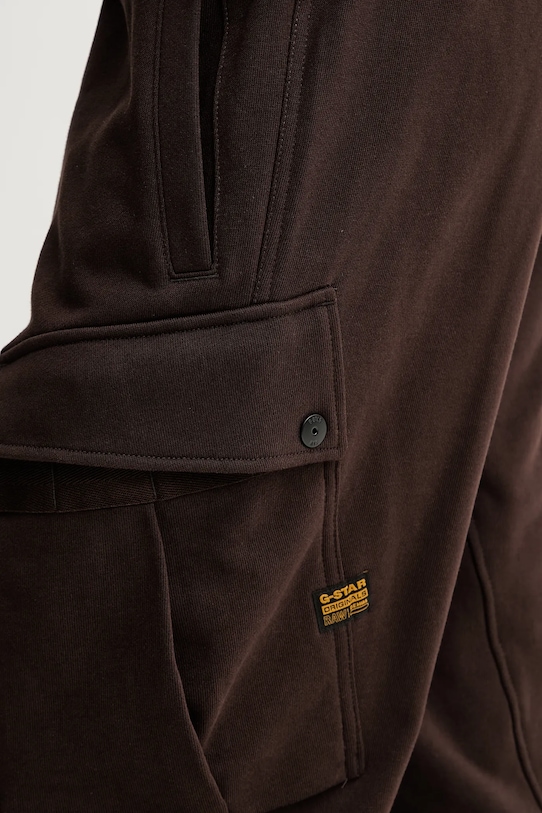 G-Star spodnie dresowe bawełniane 0 brązowy D27154.E209