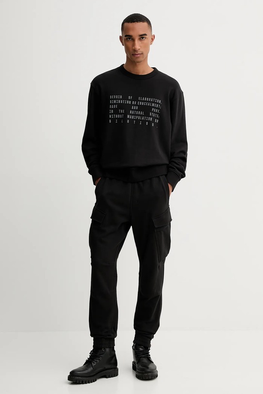 G-Star pantaloni de trening din bumbac D27154.E209 negru AW25