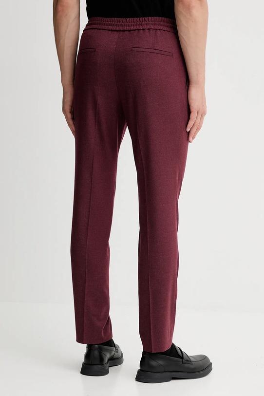 Îmbrăcăminte HUGO pantaloni din lână 50547312 burgundia