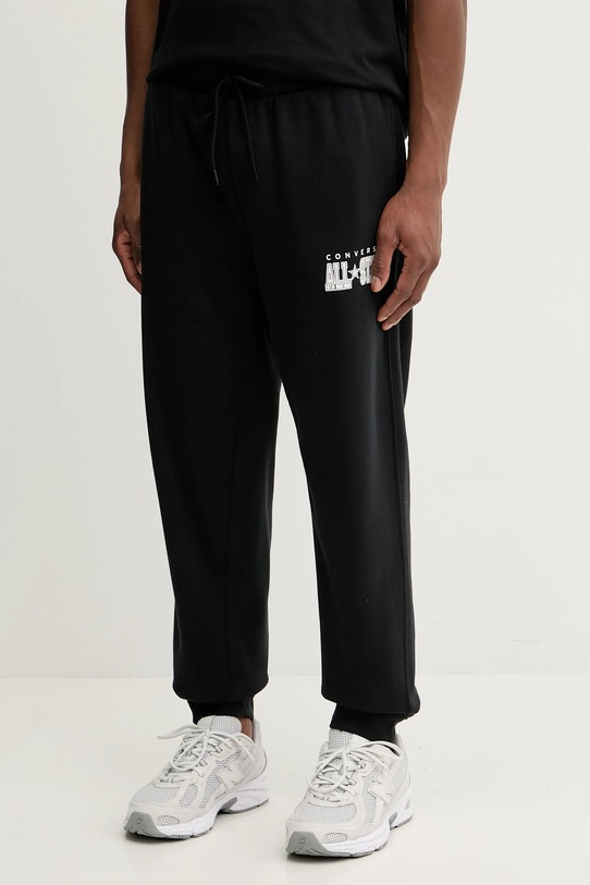 Tepláky Converse melanž čierna CVM5B161