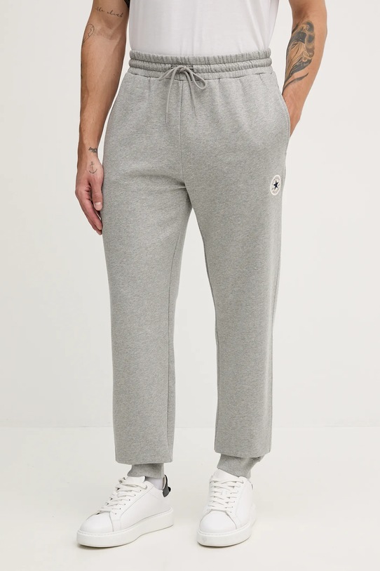 Converse spodnie dresowe dzianina szary CVM5B978