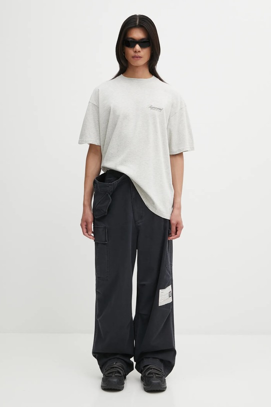 Maison MIHARA YASUHIRO spodnie bawełniane HUGE LAYERED A15PT056