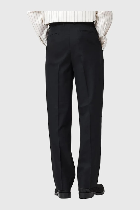 AllSaints spodnie z dodatkiem wełny TALLIS czarny M021TD