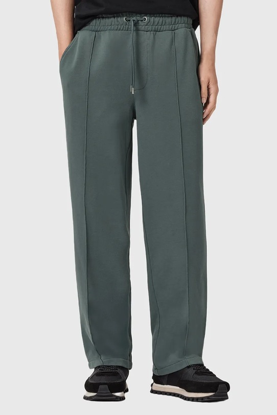 AllSaints spodnie dresowe bawełniane MILO M010TD szary AW25