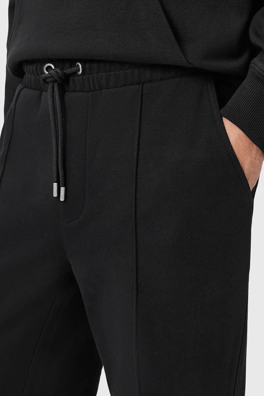 Odzież AllSaints spodnie dresowe bawełniane MILO M010TD czarny