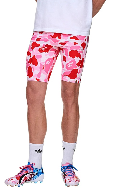 adidas Originals szorty BAPE FB TIGHTS KB2207 różowy AW25