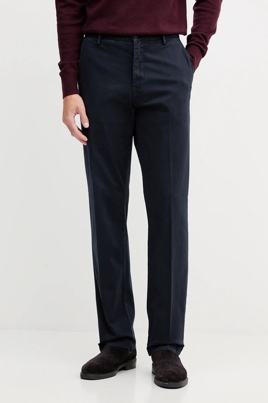 Trussardi spodnie z elastanem granatowy P709M000019N