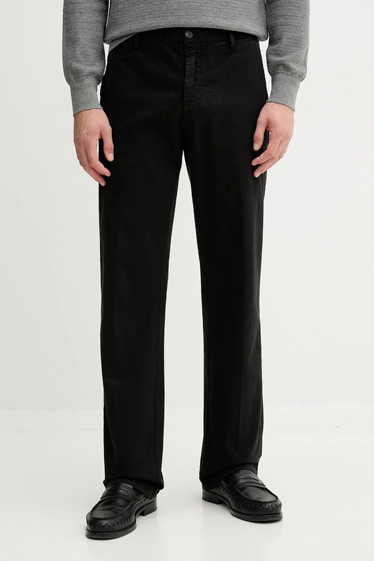 Trussardi spodnie z elastanem czarny P709M000019N