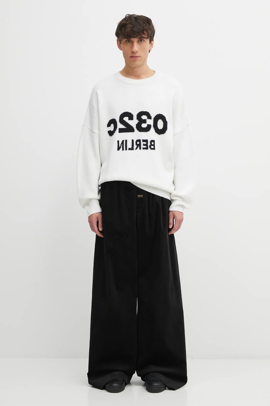 Martine Rose spodnie sztruksowe Extreme Wide Leg Tailored 853WP21001 czarny