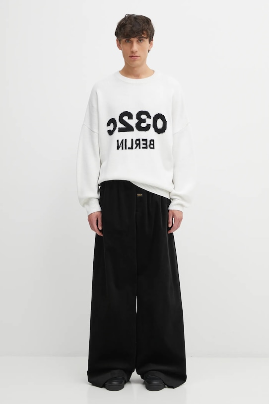 Martine Rose spodnie sztruksowe Extreme Wide Leg Tailored 853WP21001 czarny