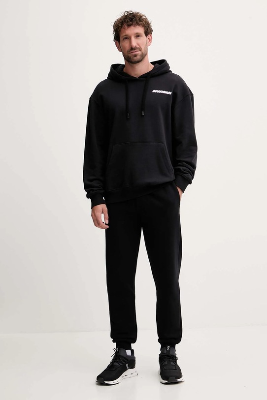 Rossignol pantaloni de trening din bumbac RLOMP12 negru AW25