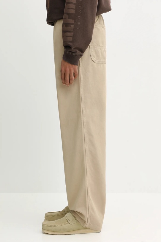 Bavlněné kalhoty Carhartt WIP Flint Pant I029919.G1GD béžová AW25