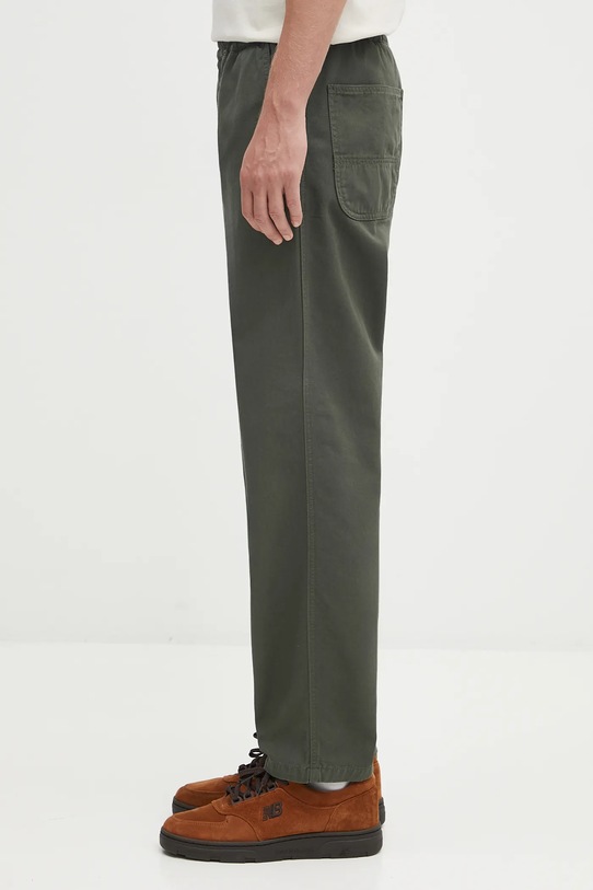 Carhartt WIP pantaloni in cotone Flint Pant I029919.2ZXGD verde AW25