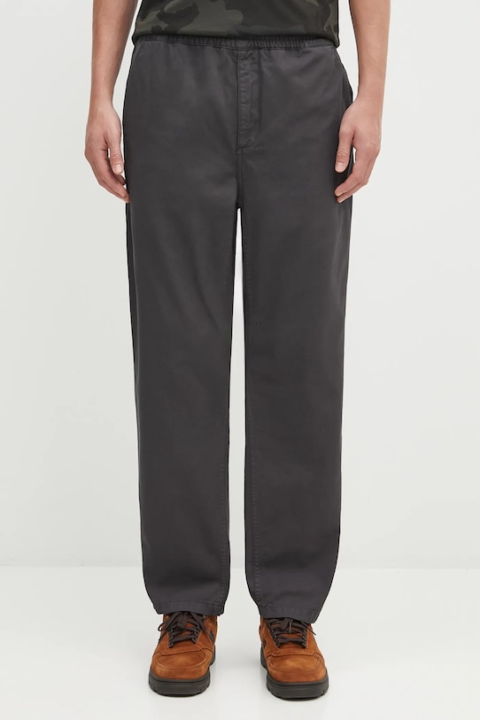 Pamučne hlače Carhartt WIP Flint Pant pamuk siva I029919.87GD