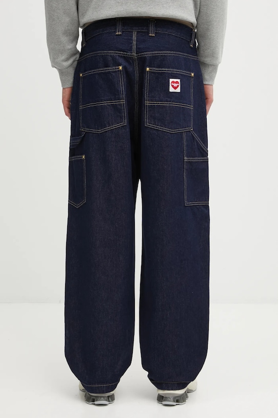 Odzież Carhartt WIP jeansy Nash Double Knee Pant I032106.102 granatowy