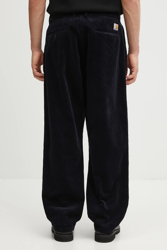 Odzież Carhartt WIP spodnie sztruksowe Evan Pant I033757.1C02 granatowy