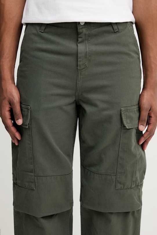 Carhartt WIP pantaloni in cotone Regular Cargo Pant verde I030475.2ZXGD
