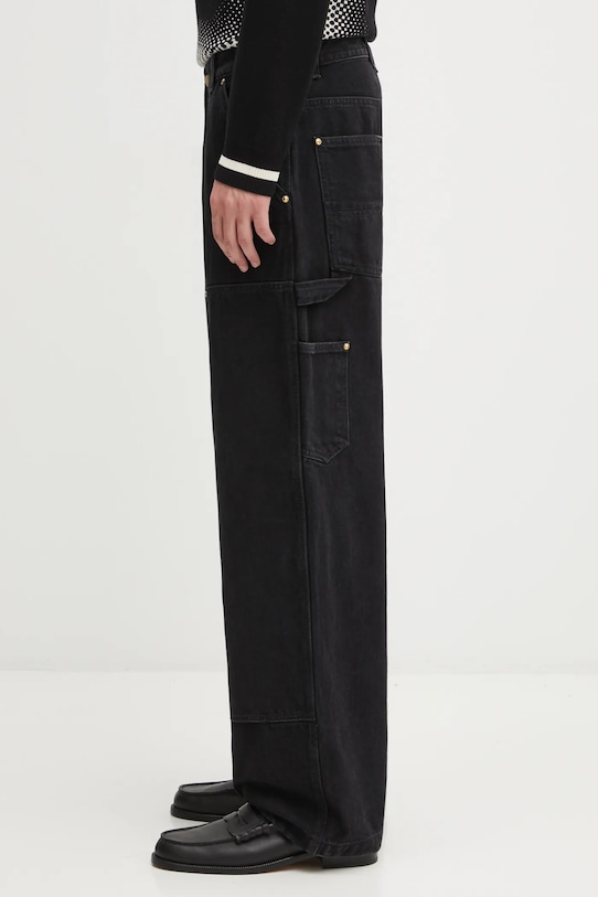 Carhartt WIP jeansy Nash Double Knee Pant I032106.8906 czarny AW25