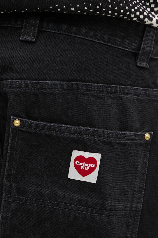 Carhartt WIP jeansy Nash Double Knee Pant czarny I032106.8906