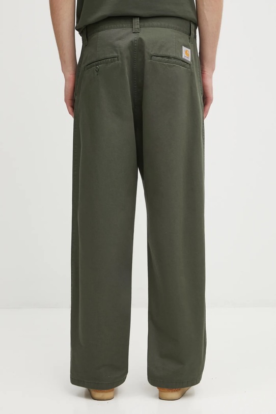 Odzież Carhartt WIP spodnie bawełniane Brady Pant I035655.2ZX06 zielony