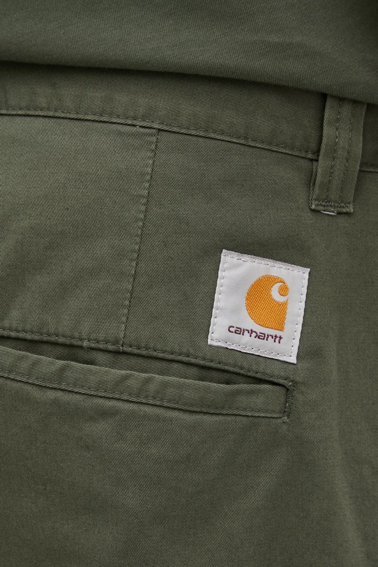 Carhartt WIP spodnie bawełniane Brady Pant zielony I035655.2ZX06
