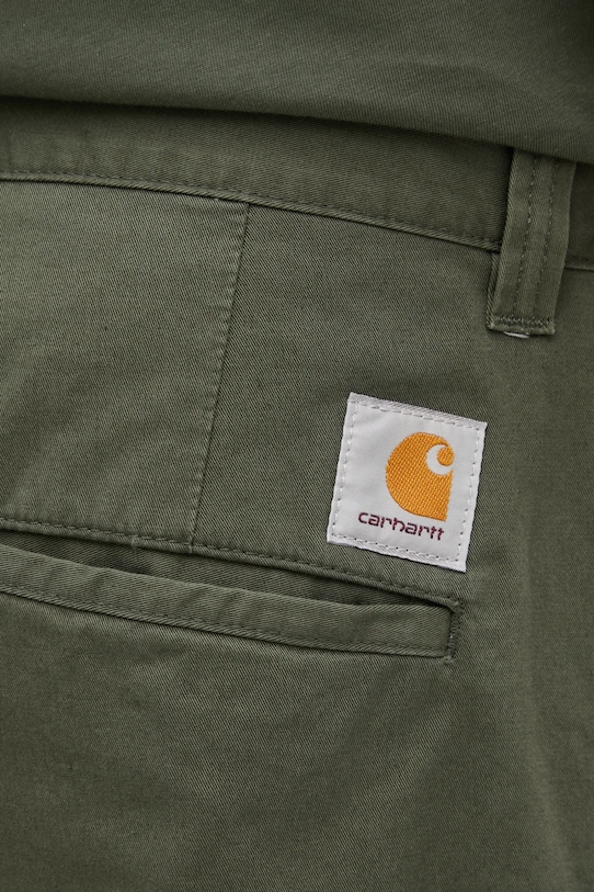 Carhartt WIP pantaloni in cotone Brady Pant verde I035655.2ZX06