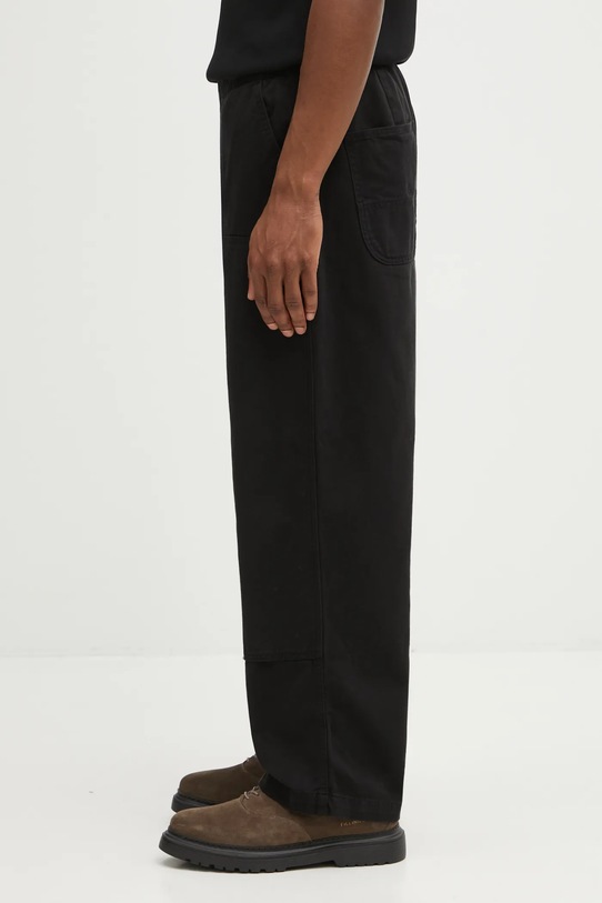 Carhartt WIP pantaloni in cotone Crawton Pant I035657.89GD nero AW25
