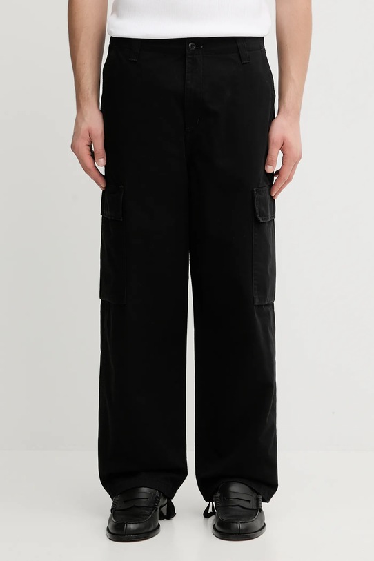 Carhartt WIP spodnie bawełniane Kade Cargo Pant gładkie czarny I035585.8906