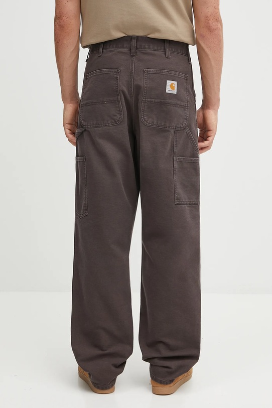Дрехи Памучен панталон Carhartt WIP Double Knee Pant I034796.474O кафяв