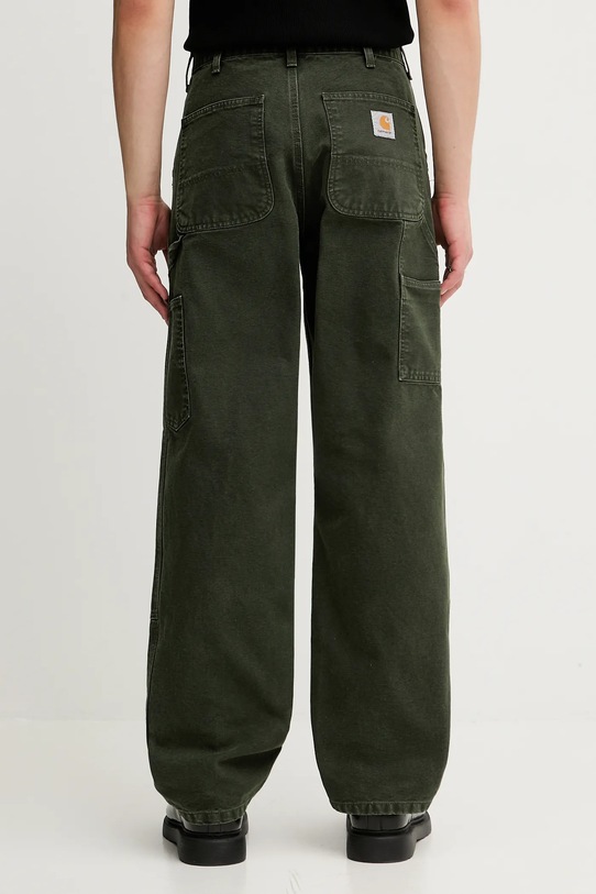Odzież Carhartt WIP spodnie bawełniane Double Knee Pant I034796.494O zielony