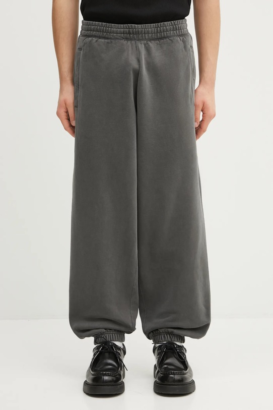 Carhartt WIP spodnie bawełniane Vista Grand Sweat Pant gładkie szary I032337.89GD