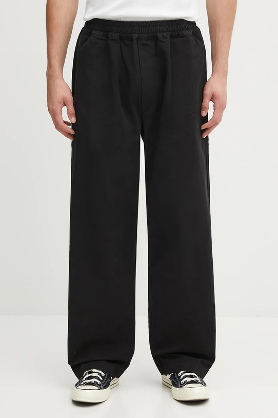 No Problemo spodnie bawełniane Ripstop Work Pant gładkie czarny NP3011504