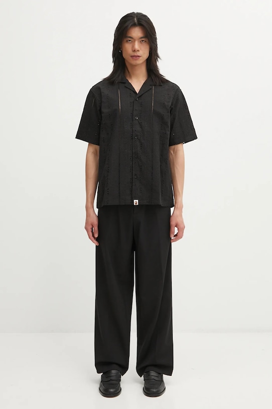 Aries spodnie z dodatkiem wełny Tailored Slacker Pant AR3020004 czarny