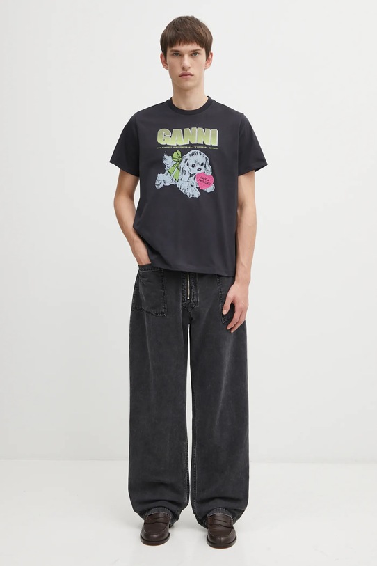 Kavbojke Aries Washed Canvas Walking Pant AR3111004 črna