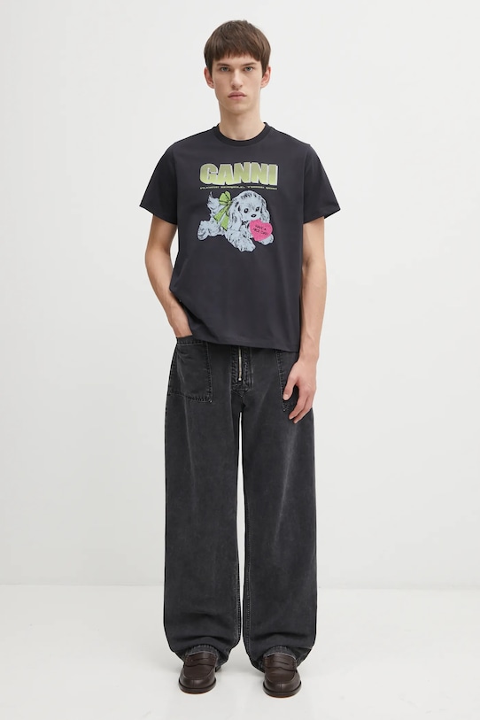 Aries jeansy Washed Canvas Walking Pant AR3111004 czarny