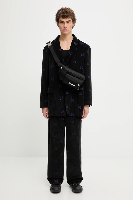 Бавовняні штани Needles Papillon Emb. Corduroy чорний RW109