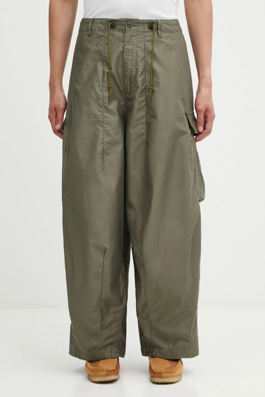 Needles spodnie H.D. Pant - BDU gładkie zielony RW239