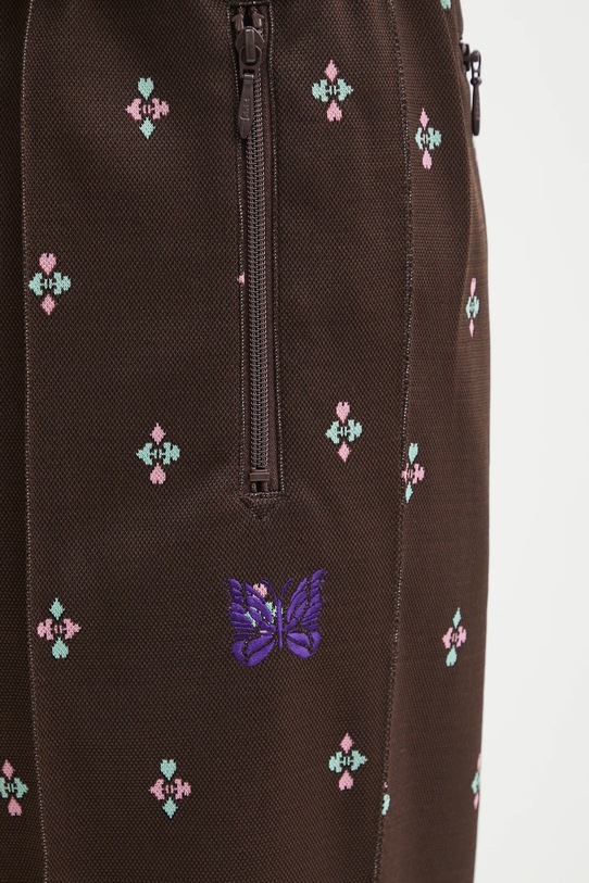 Needles spodnie Track Pant brązowy RW313