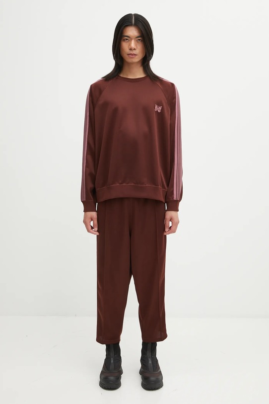 Needles spodnie dresowe Jodhpur Track Pant RW321 brązowy