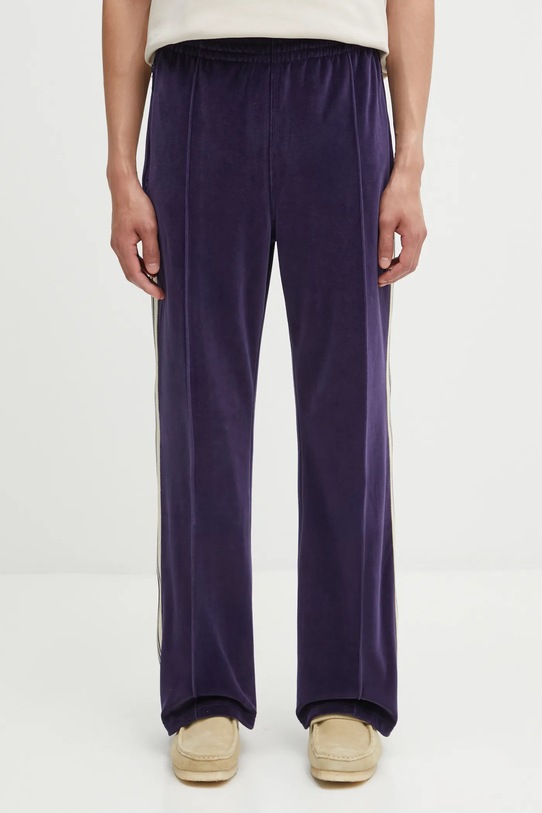Needles spodnie dresowe Boot-Cut Track Pant RW326 granatowy AW25