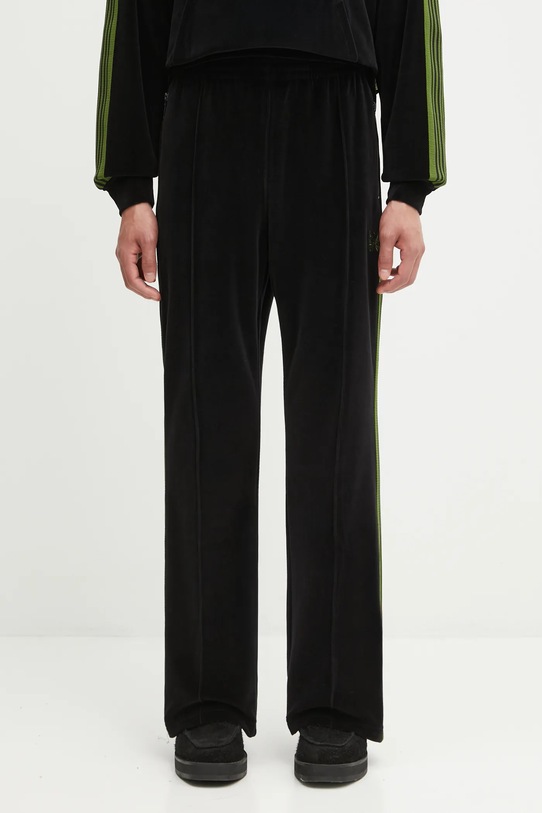 Needles spodnie dresowe Boot-Cut Track Pant RW326 czarny AW25