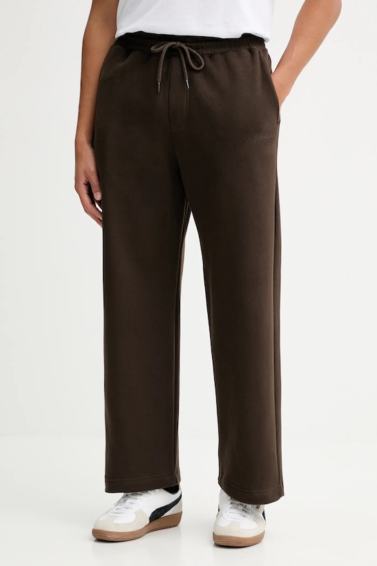 Hollister Co. spodnie dresowe dzianina brązowy KI334.5137.478