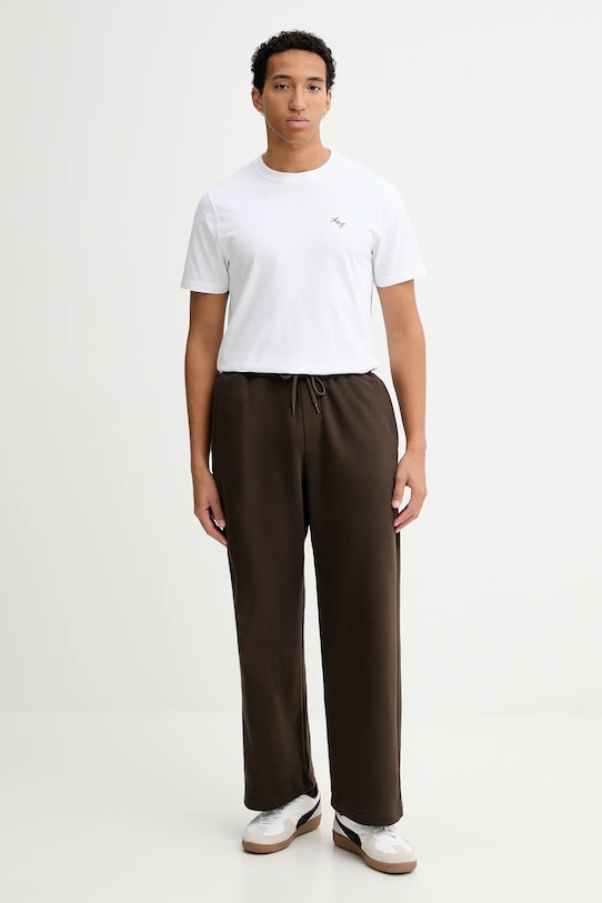 Hollister Co. spodnie dresowe KI334.5137.478 brązowy AW25