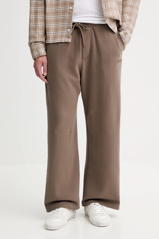 Hollister Co. spodnie dresowe dzianina brązowy KI334.5139.421