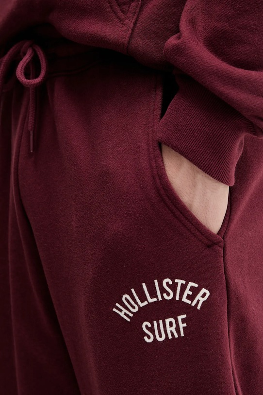 Παντελόνι φόρμας Hollister Co. μπορντό KI334.5170.576